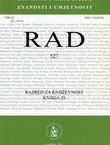 Rad HAZU. Knjiga 527. Razred za književnost 29/2016