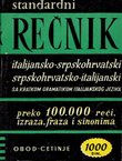 Standardni rečnik italijansko-srpskohrvatski, srpskohrvatsko-italijanski sa kratkom gramatikom italijanskog jezika