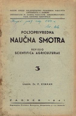 Poljoprivredna naučna smotra 3/1941