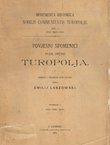Povjesni spomenici plem. općine Turopolja I. God. 1225.-1466.