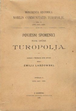 Povjesni spomenici plem. općine Turopolja II. God. 1467.-1526.
