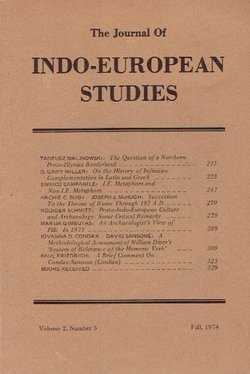 The Journal of Indo-European Studies 2/3/1974