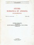 Studia romanica et anglica zagrabiensia 33-34-35-36/1972-74 (Josepho Torbarina postquam quattuodecim fructuosae viatae lustra complevit)