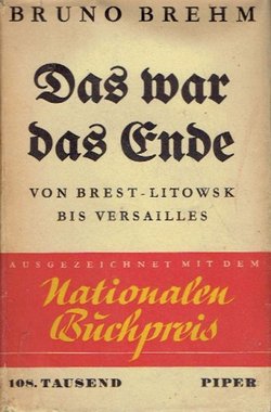 Das War das Ende. Von Brest-Litovsk bis Versaille