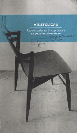 12 stolica. Radovi studenata Studija dizajna
