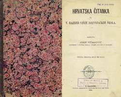 Hrvatska čitanka za V. razred viših djevojaćkih škola