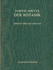 Fortschritte der Botanik XVI. Bericht über das Jahr 1953