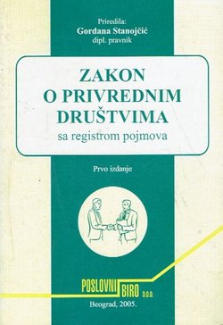 Zakon o privrednim društvima sa registrom pojmova