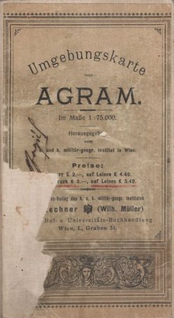 Umgebungskarte von Agram