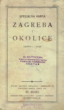 Specialna karta Zagreba i okolice