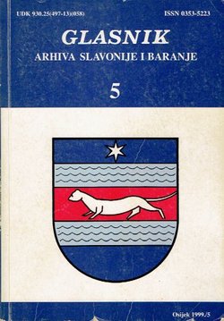 Glasnik arhiva Slavonije i Baranje 5/1999