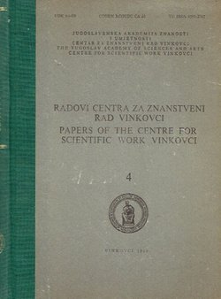 Radovi Centra za znanstveni rad Vinkovci 4/1980