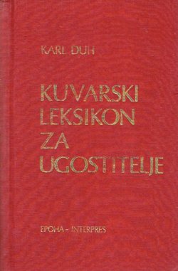 Kuvarski leksikon za ugostitelje