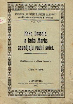 Kako Lassale, a kako Marks zavadjaju radni sviet