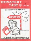 Hrvatski list VI/8 (66)/1983