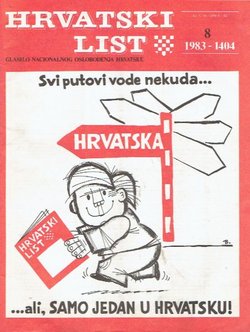 Hrvatski list VI/8 (66)/1983