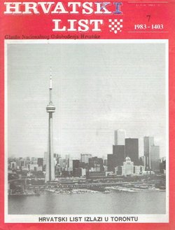Hrvatski list VI/7 (65)/1983