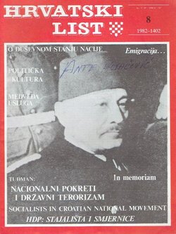 Hrvatski list V/8 (54)/1982
