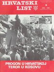 Hrvatski list IV/6 (40)/1981