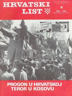 Hrvatski list IV/6 (40)/1981