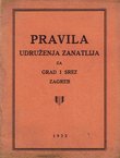 Pravila Udruženja zanatlija za grad i srez Zagreb