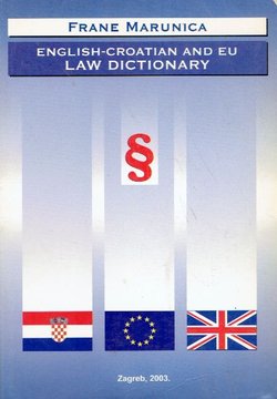 English-Croatian and EU Law Dictionary
