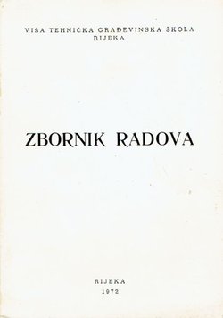 Zbornik radova Više tehničke građevinske škole Rijeka