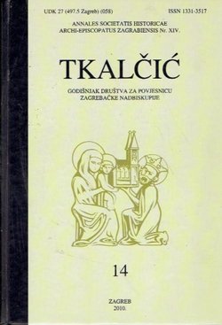 Tkalčić. Godišnjak Društva za povjesnicu Zagrebačke nadbiskupije 14/2010