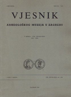 Vjesnik Arheološkog muzeja u Zagrebu, 3. serija, XXVIII-XXIX/1995-1996