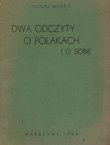 Dwa odczyty o Polakach i o sobie