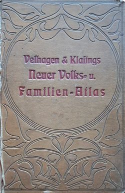 Velhagen & Klasings Neuer Volks- und Familien-Atlas in 102 Kartenseiten