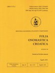 Folia onomastika croatica 34/2025