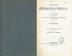 Institucije rimskoga prava (3.isprav.izd.)