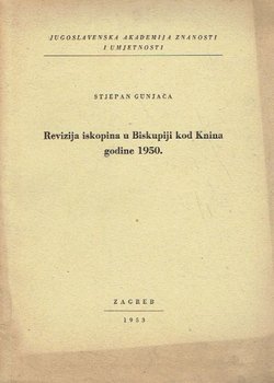 Revizija iskopina u Biskupiji kod Knina godine 1950.