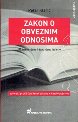 Zakon o obveznim odnosima (3.izmj. i dop.izd.)