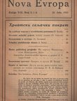 Nova Evropa VIII/3-4/1923 (Hrvatski seljački pokret)