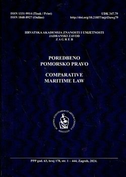Pomorsko poredbeno pravo / Comparative Maritime Law 63/2024