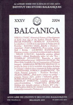 Balcanica XXXV/2004